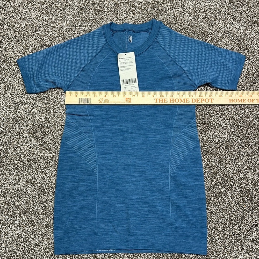 NWT Sweaty Betty London athlete seamless t-shirt stellar blue XS - Picture 5 of 8